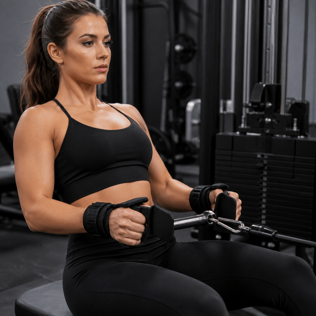 Ganchos de Levantamiento con Muñequeras Acolchadas - FitNova