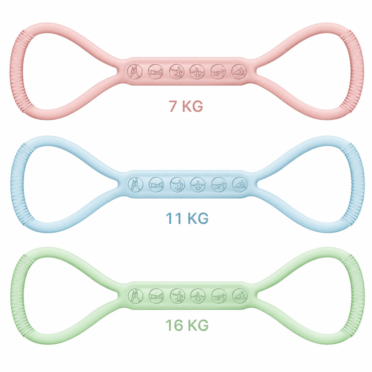 Kit de 3 Bandas de Resistencia FitNova